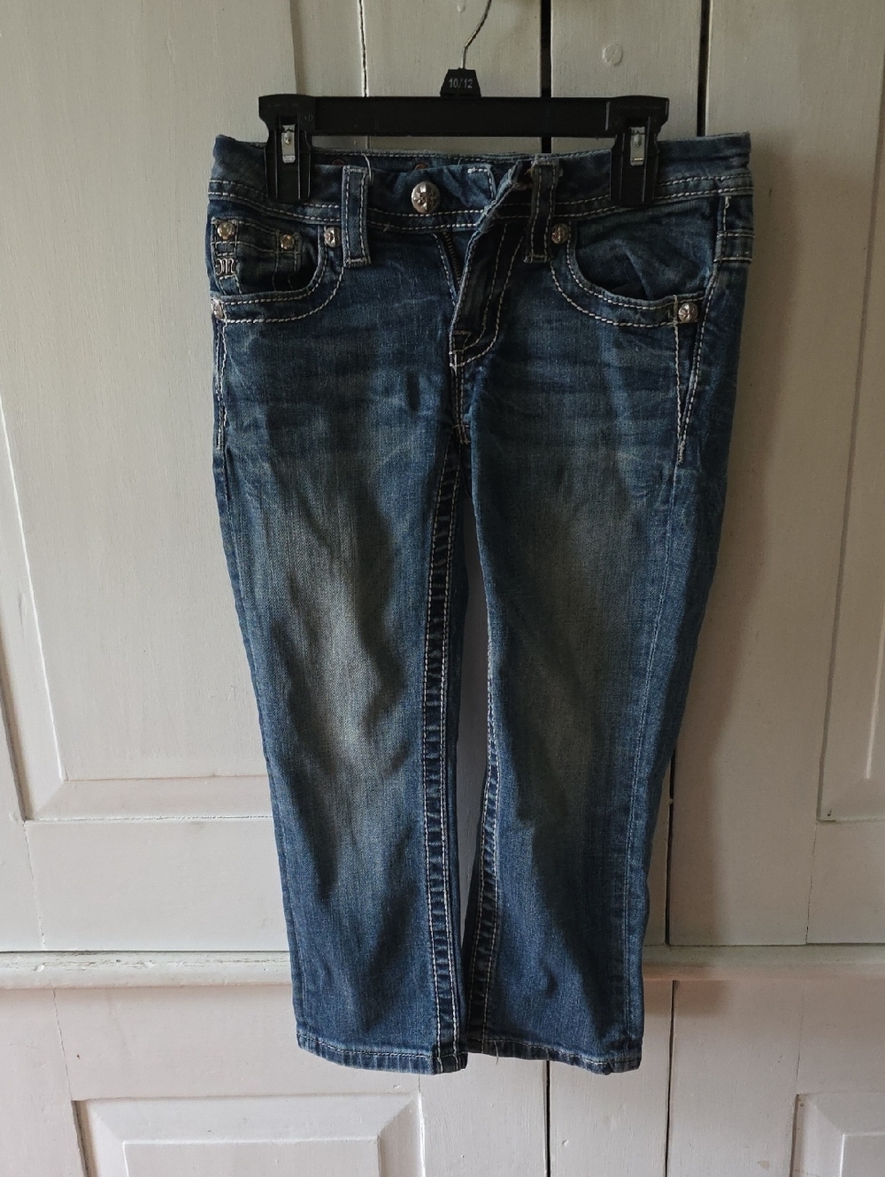 Miss Me Girls Dark Blue Washed Denim Jeans
